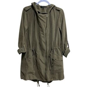My Bajee Collection Olive Utility Hooded Jacket | Size L